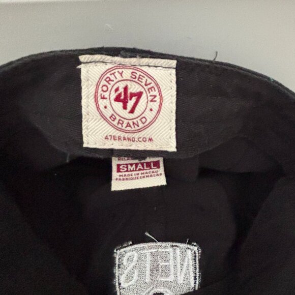 Men's Brooklyn Nets '47 Black Fitted Cap - Picture 5 of 5